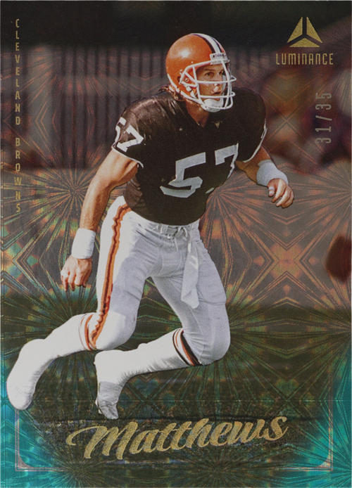Clay Matthews (Jr.) trading card
