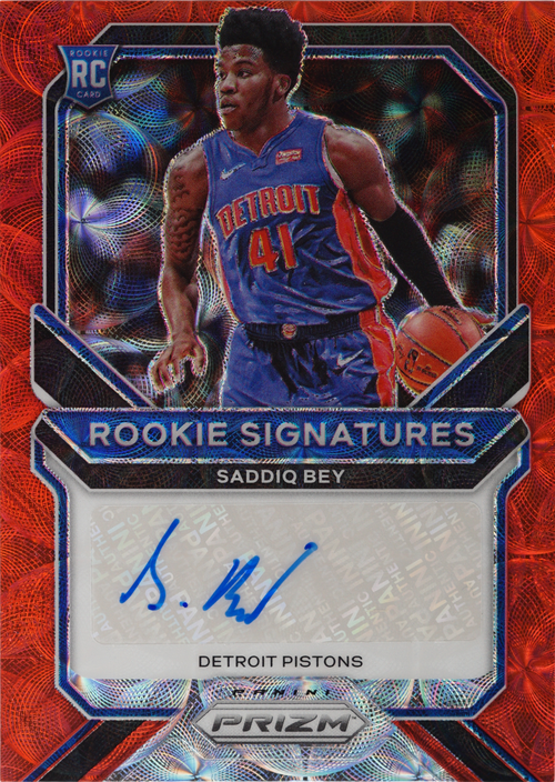 Saddiq Bey trading card