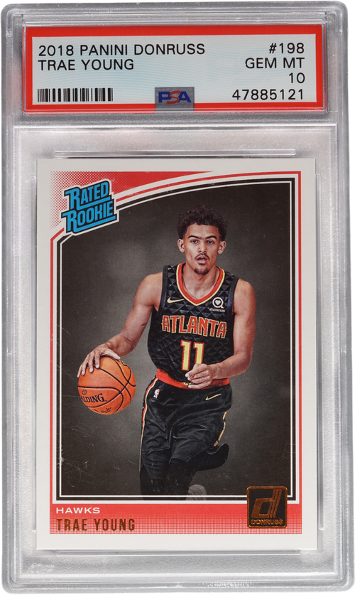 Trae Young trading card