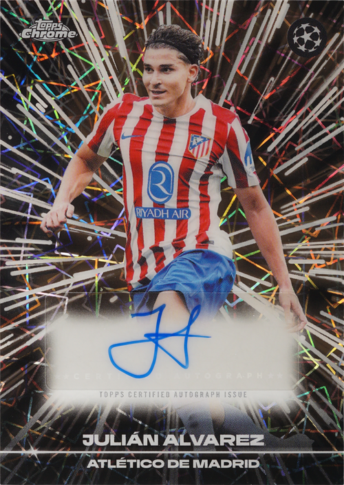 Julián Alvarez trading card