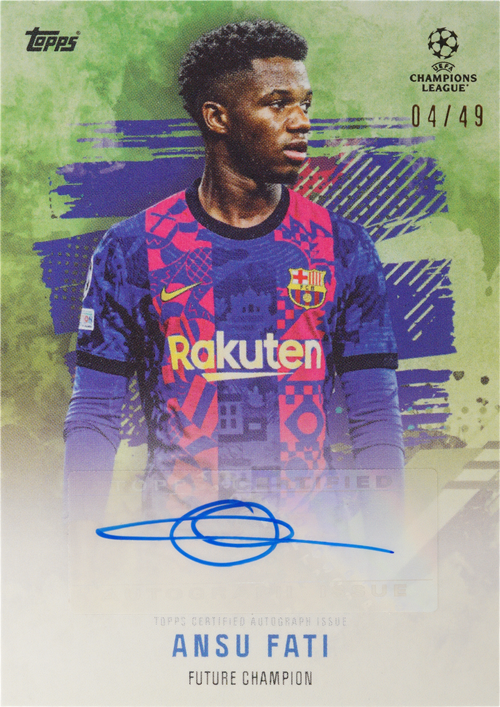 Ansu Fati trading card