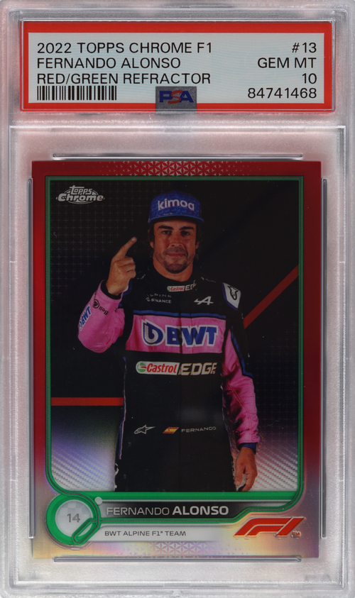 Fernando Alonso trading card