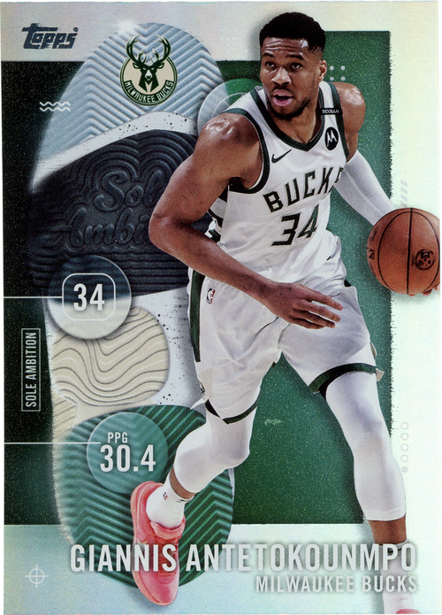 Giannis Antetokounmpo trading card
