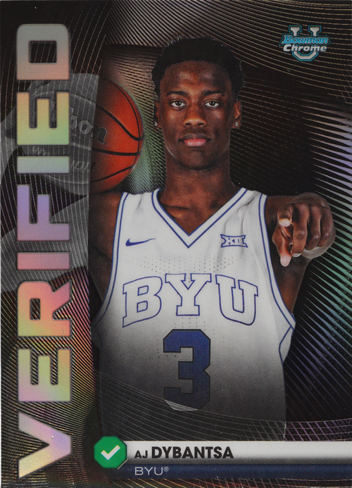 AJ Dybantsa trading card
