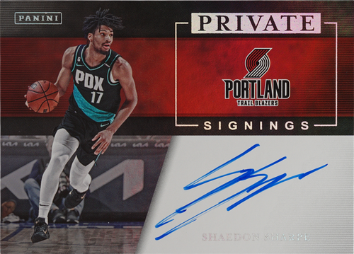 Shaedon Sharpe trading card