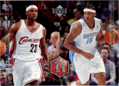 LeBron James / Carmelo Anthony trading card