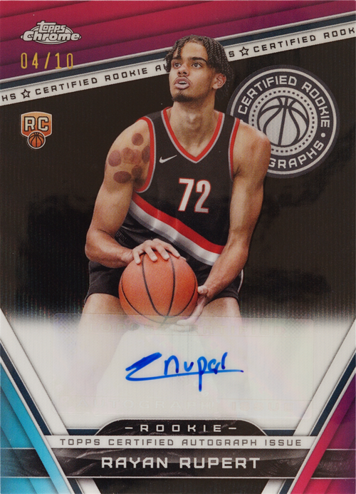 Rayan Rupert trading card