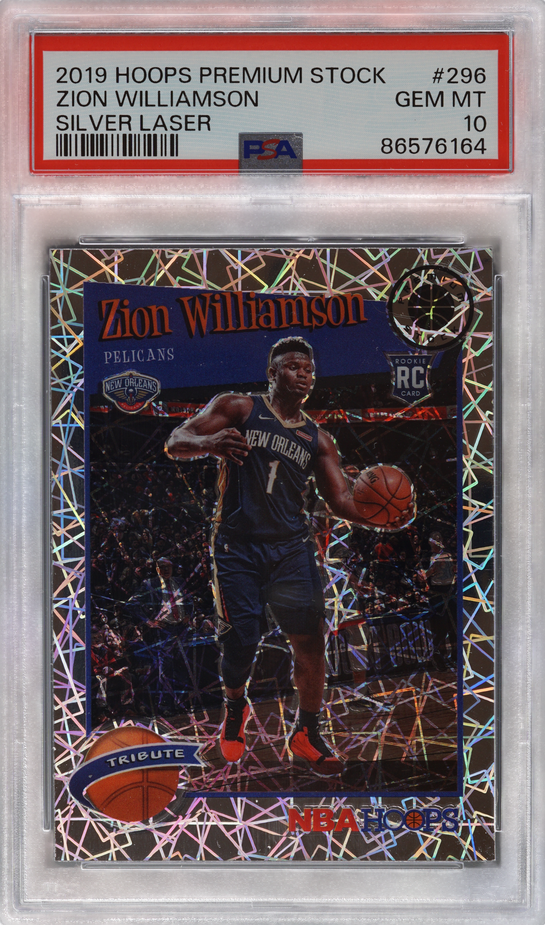 Zion Williamson · 2019 Panini Hoops Premium Stock Base Hoops Tribute ...