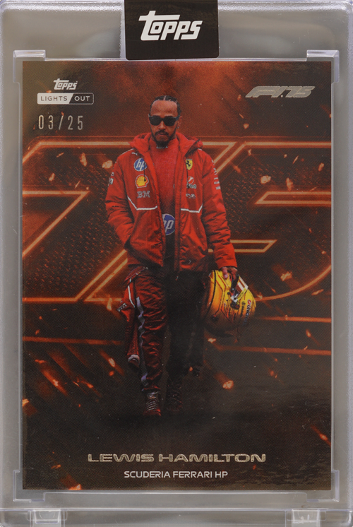 Lewis Hamilton trading card