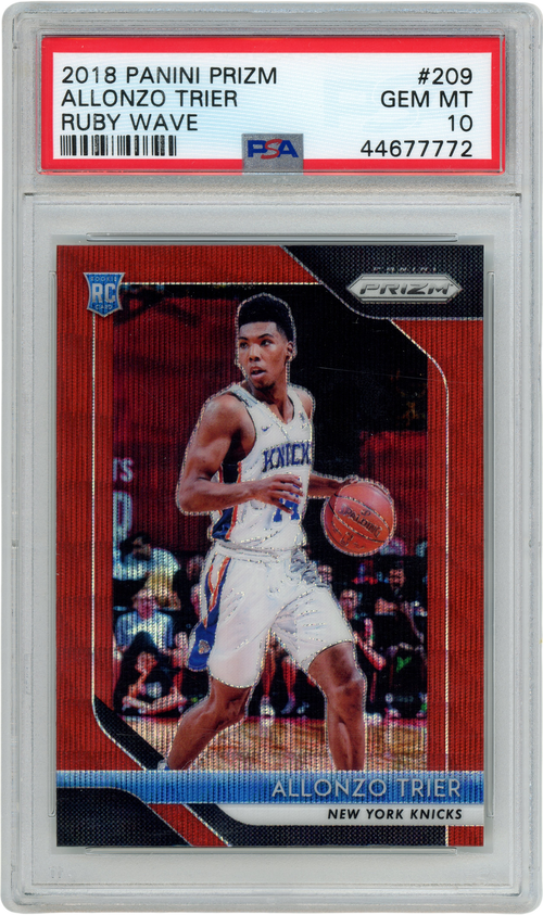Allonzo Trier trading card