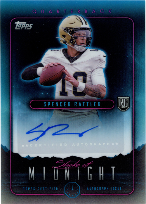 Spencer Rattler trading card