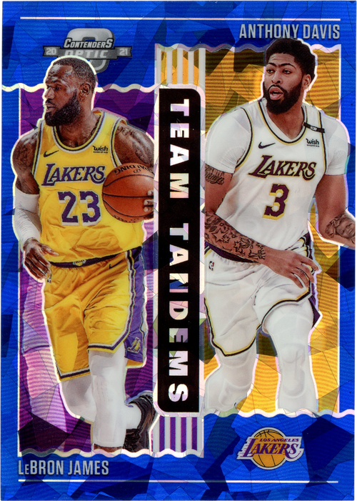 Anthony Davis/LeBron James trading card