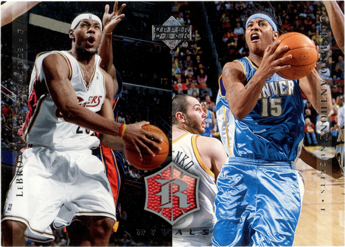 LeBron James / Carmelo Anthony trading card
