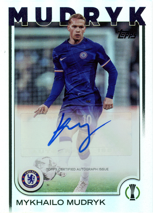 Mykhailo Mudryk trading card