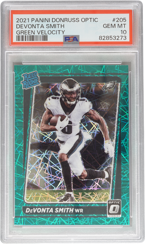 DeVonta Smith trading card