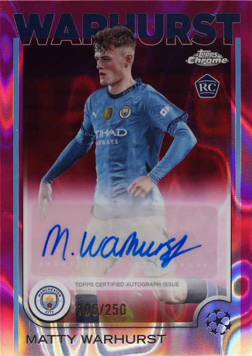Matty Warhurst trading card