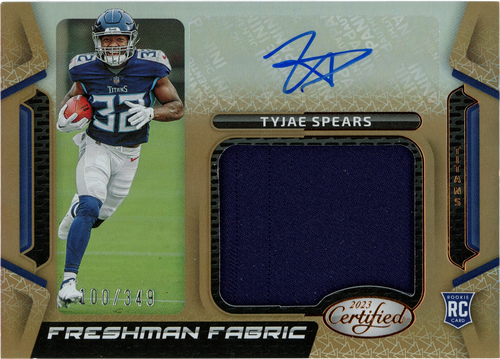 Tyjae Spears trading card