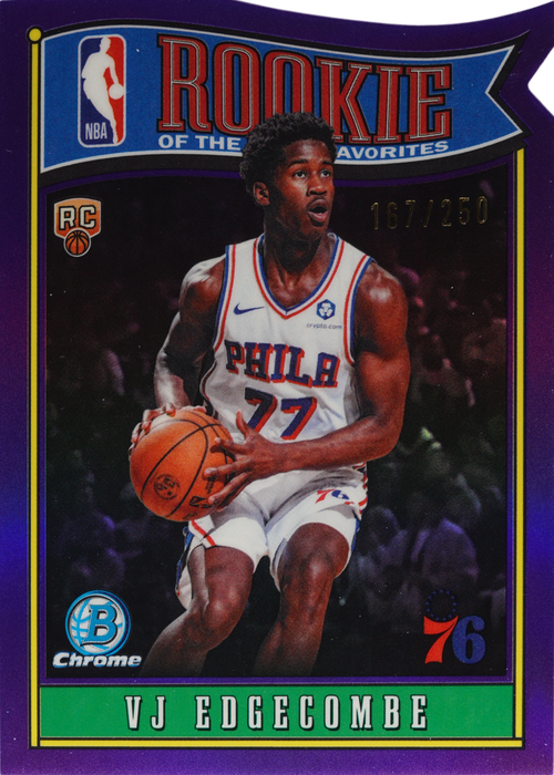 VJ Edgecombe trading card