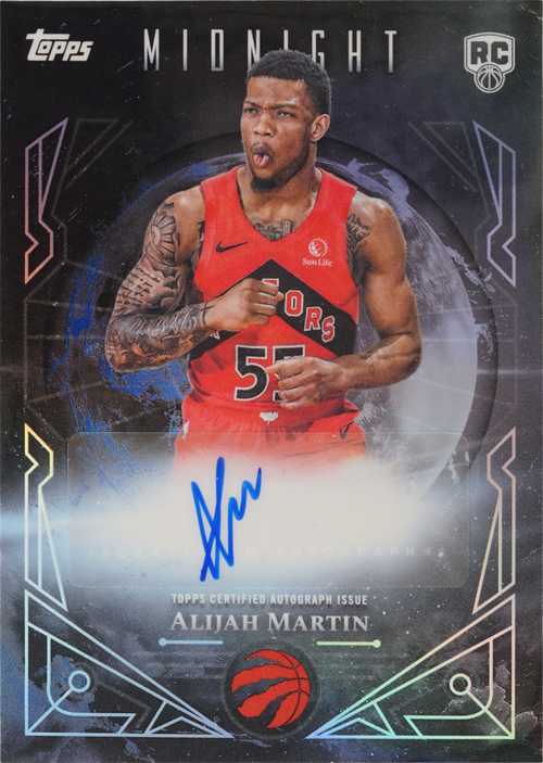 Alijah Martin trading card