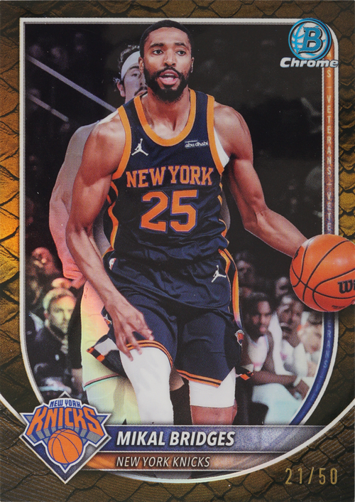 Mikal Bridges trading card