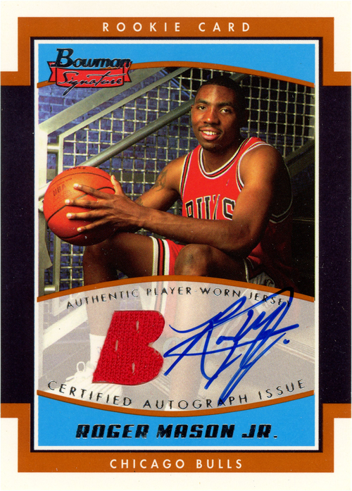 Roger Mason Jr. trading card