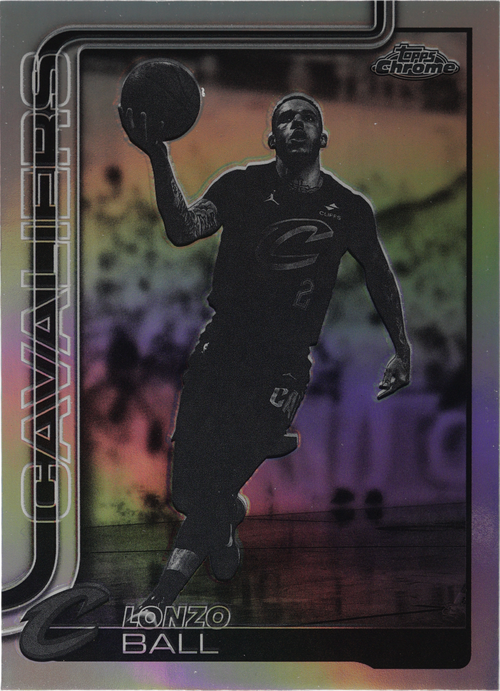 Lonzo Ball trading card