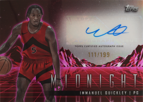 Immanuel Quickley trading card