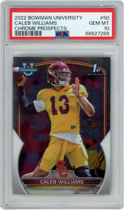 Caleb Williams trading card