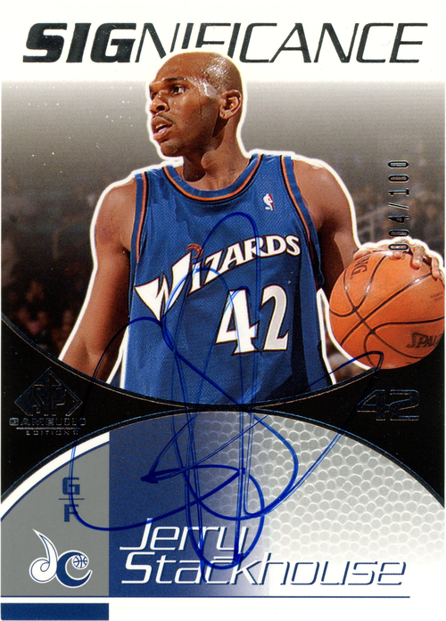 Jerry Stackhouse trading card