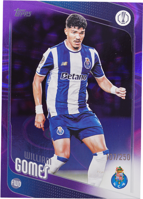 William Gomes trading card