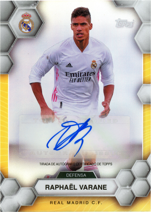 Raphaël Varane trading card