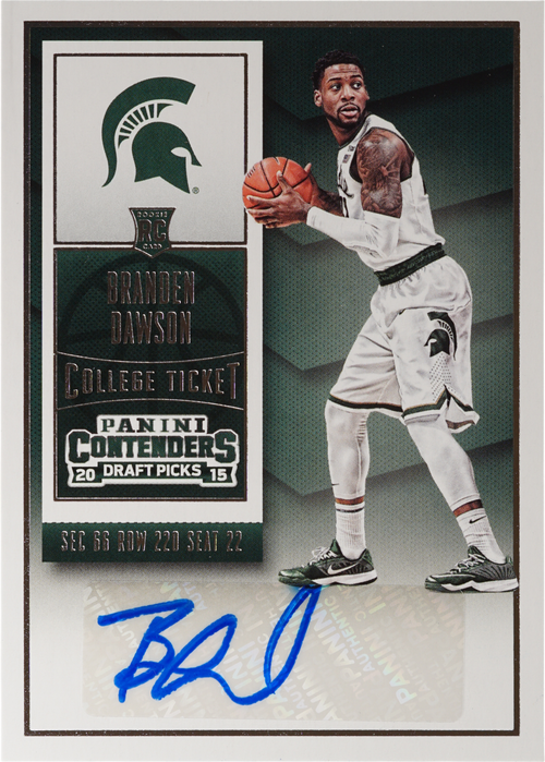 Branden Dawson trading card