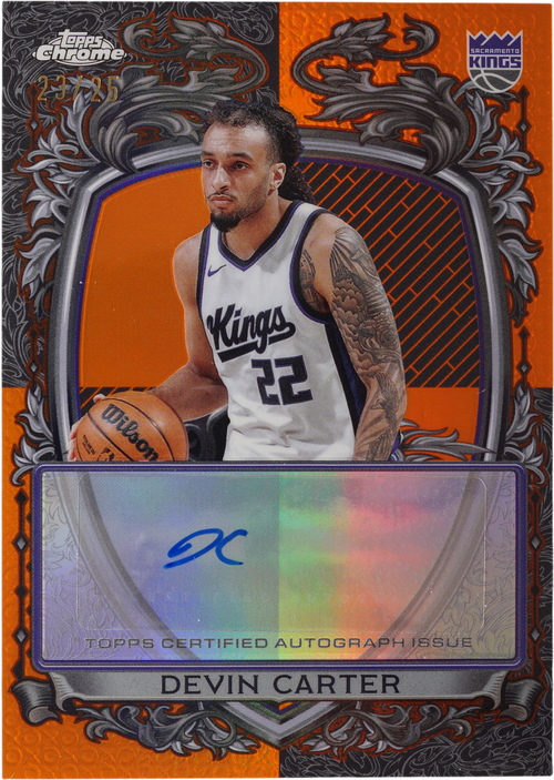 Devin Carter trading card