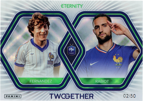 Luis Fernández / Adrien Rabiot SN50 trading card