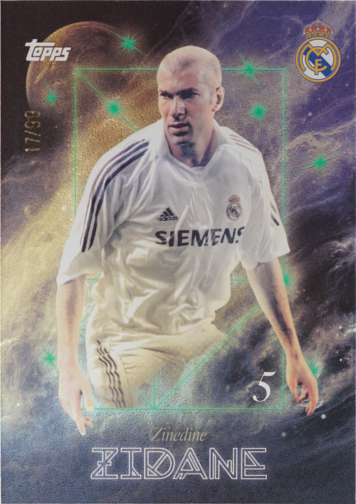 Zinedine Zidane trading card