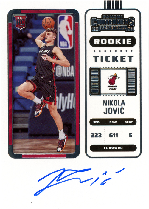 Nikola Jovic trading card