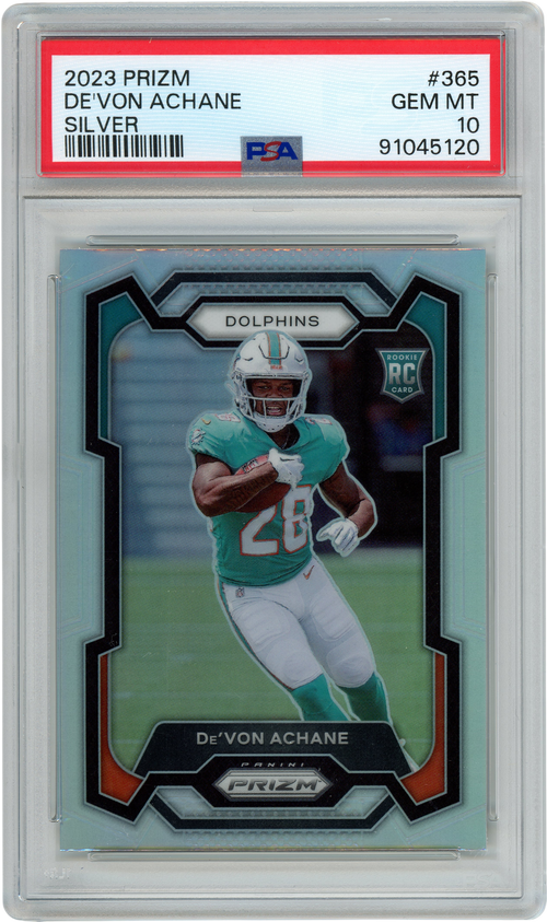 De'Von Achane trading card