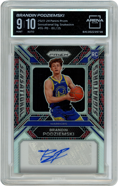 Brandin Podziemski trading card