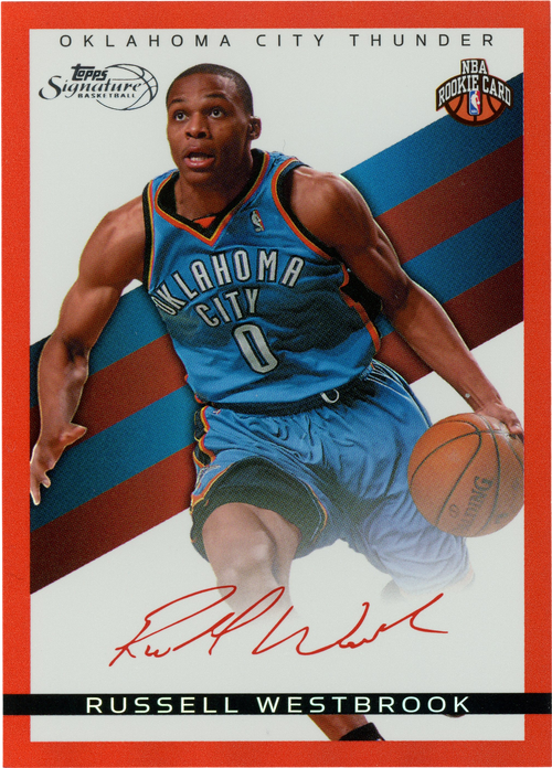Russell Westbrook trading card