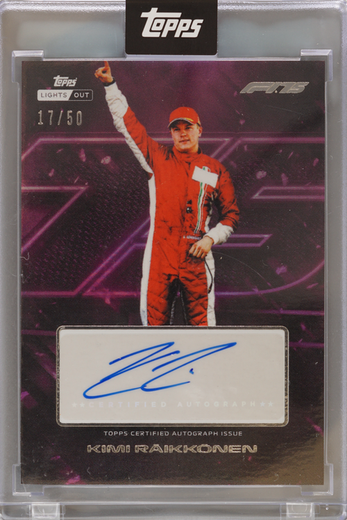Kimi Räikkönen trading card