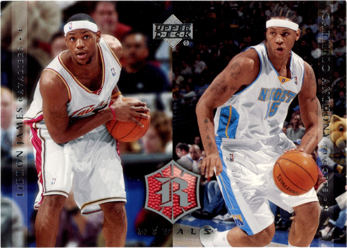 LeBron James / Carmelo Anthony trading card