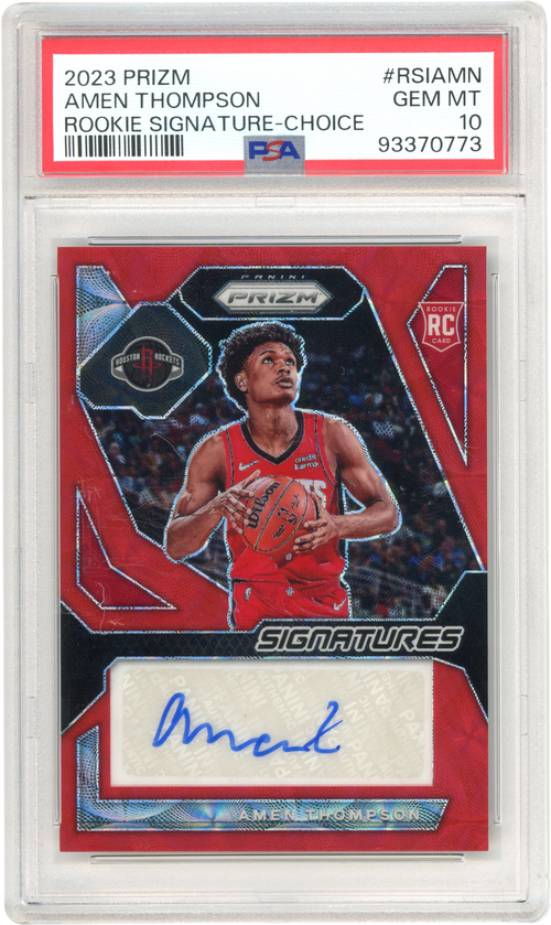 Amen Thompson trading card