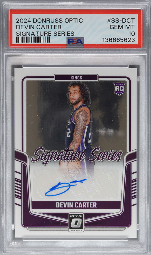 Devin Carter trading card