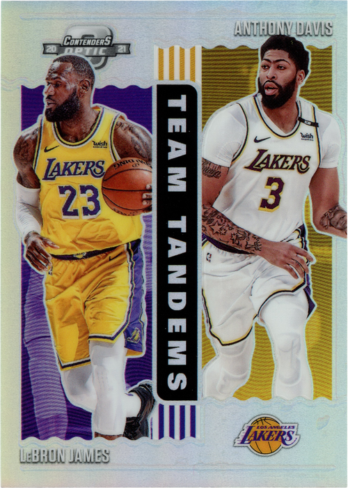 Anthony Davis/LeBron James trading card