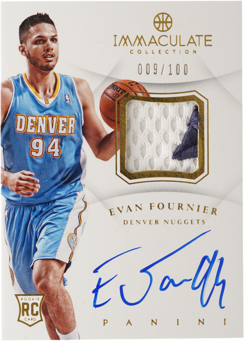 Evan Fournier trading card