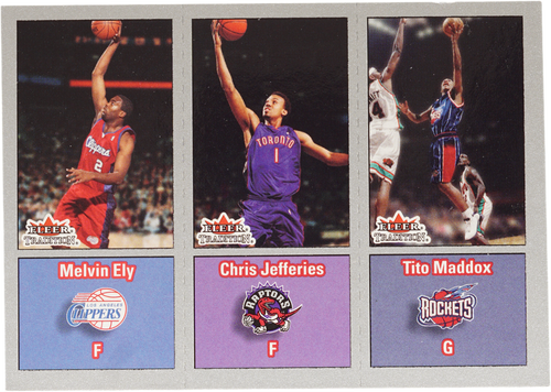 Melvin Ely/Chris Jefferies/Tito Maddox trading card