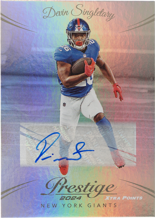 Devin Singletary trading card