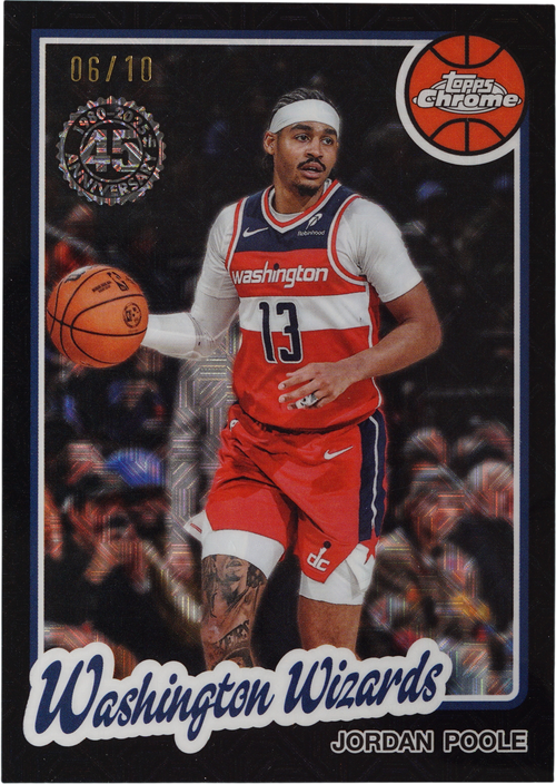Jordan Poole trading card