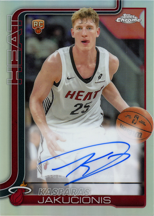 Kasparas JakuÄŤionis trading card