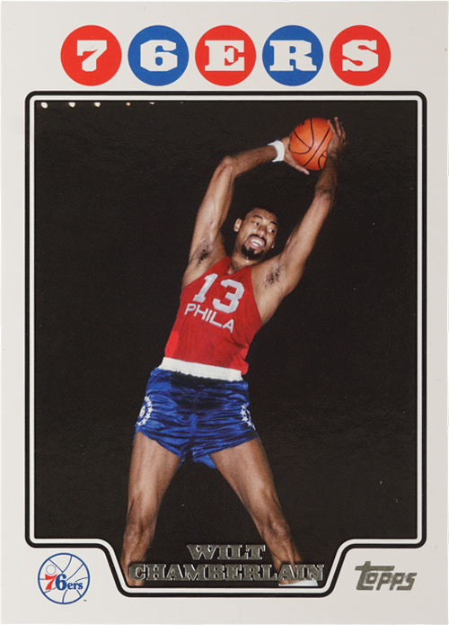 Wilt Chamberlain trading card